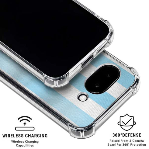 Argentina Soccer Flag Google Pixel 9a Clear Case
